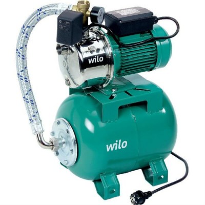 Хидрофорна помпа Wilo HWJ 202 X EM 24L - мощност 650W, напор 34м, дебит 75 l/min - Хидрофори
