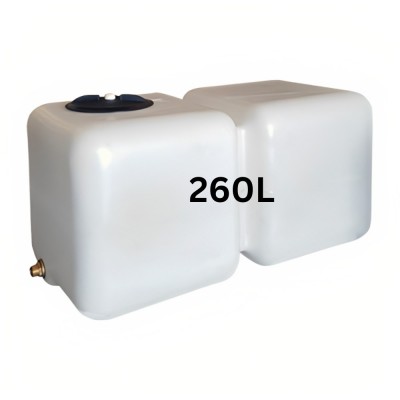 Резервоар за питейна вода HydroMoby AQUA S12, хоризонтален 260 л (бял) - Резервоари / Бидони за Вода